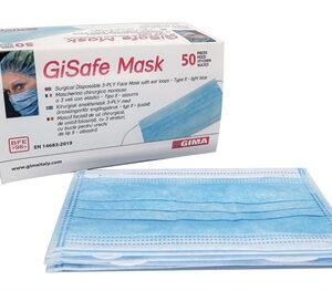 MASCHERINE FILTRANTI 98% A 3 VELI - TIPO IIR con elastici -50 PZ
