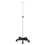 ASTA FLEBO IN ALLUMINIO CON 2 GANCI
Base plastica con ruote