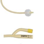 Catetere Foley a due vie con valvola in gomma (lattice rivestito di silicone), sterile, senza ftalati, palloncino CH 20 da 5-10 ml - 10 pz