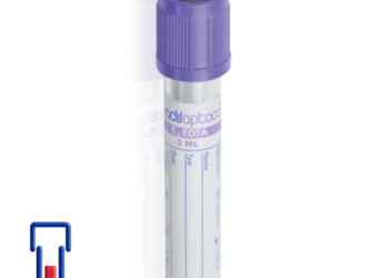 VacuAptaca – K3EDTA – 13x75mm, vol. 3ml, tappo viola, sterile – rack 100pz